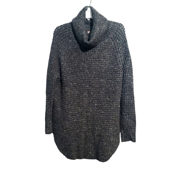 Free People Women's Dylan Tweedy Square Knit Turtleneck Sweater - Picture 2 of 5